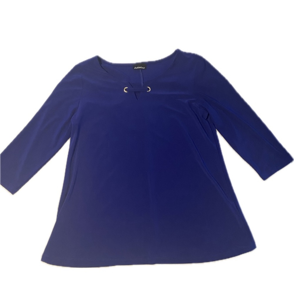 Initiatives Blouse With Gem Lace Front